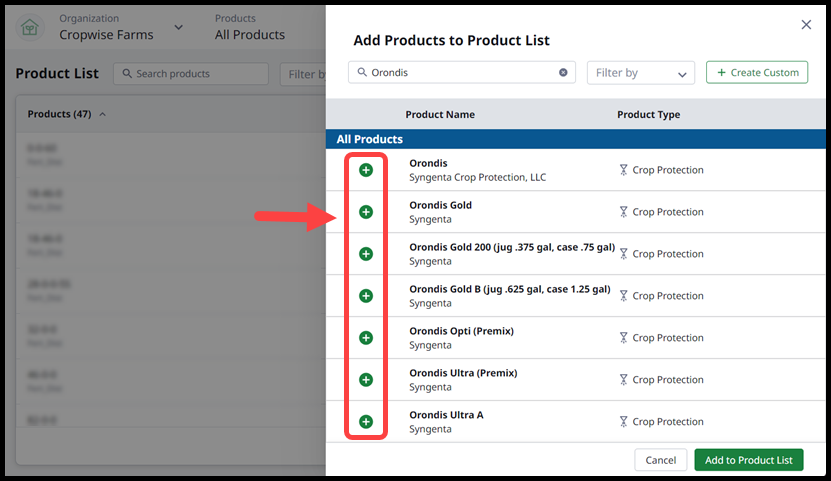 3. Picture of Add Products Menu with box and arrow around icons.png